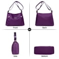 thumbnail image 3 of KXF Shoulder Bag for Women - Lightweight Oxford Multi-Pocket Crossboby Purse Bags Zipper Handbag with Adjustable Strap, 3 of 7