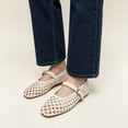 thumbnail image 5 of Mary Jane Flats for Women, Comfortable Round Toe Dressy Ballet Flats with Braided Adjustable Buckle and Memory Foam Cushioning, 5 of 6