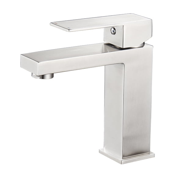 Cobbe Bathroom Sink Faucet Single Hole Single Handle Brushed Nickel