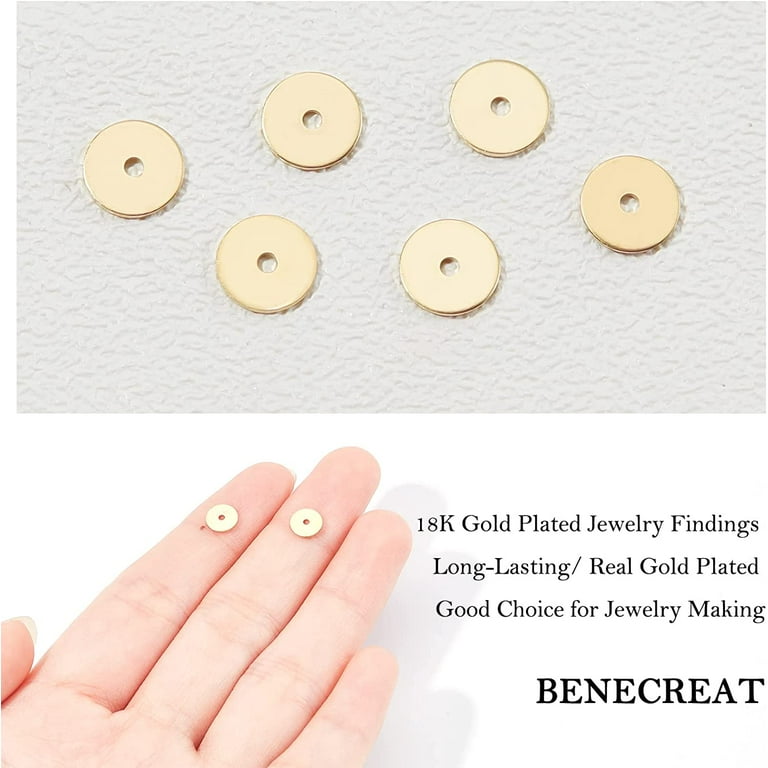 14kt Gold Plated 5mm Heart Bead - Package of 10 - Anti Tarnish