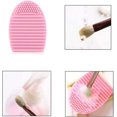 thumbnail image 5 of BEMS-almohadilla de limpieza para brochas de maquillaje de 3 piezas, herramienta de limpieza de huevos, silicona, 5 of 5