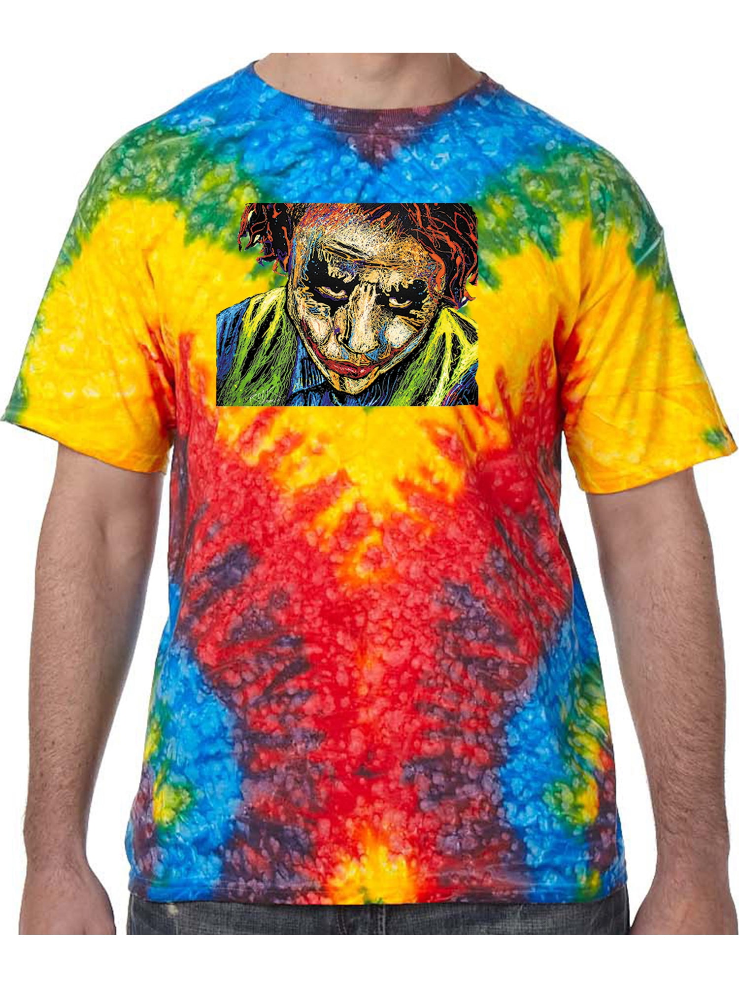 Joker Face Tie Dye Tee Shirt 