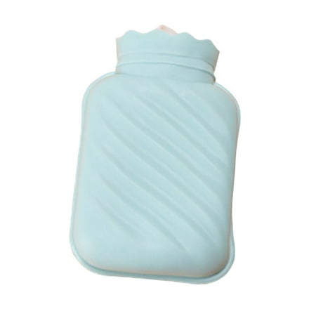 

TureClos Hot Water Bottle Explosion-proof 600ML Insulated Warming Pouch Reusable Cartoon Hand Warmer Student Dormitory Baby Christmas Blue