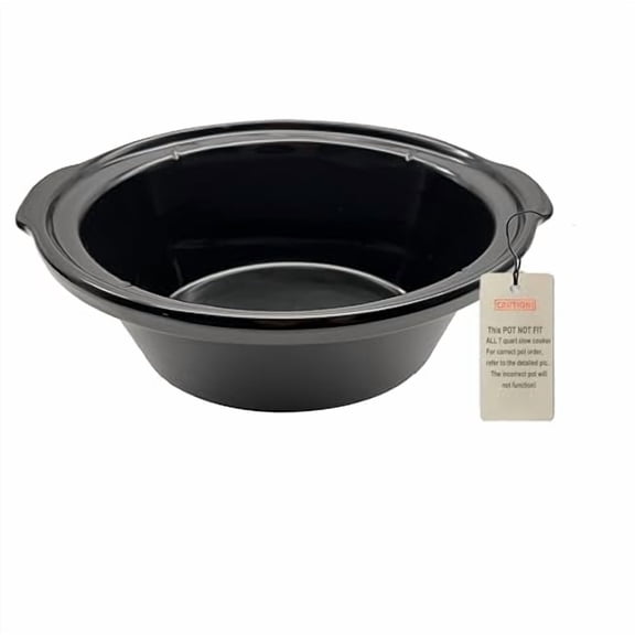 7 quart slow cooker ceramic pot replacement, Compatible with Black Decker 7qt SC4007D， Not Compatible with SCD4007, This pot not fit all 7 quart slow cooker, pls order carefully!