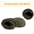 thumbnail image 4 of Cyiecw Toddler Snow Boots Boys Girls Boots Warm Waterproof Outdoor Winter Anti-Slip Kids Toddler Boots (Toddler/Little Kid/Big Kid), 4 of 7