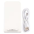 thumbnail image 2 of Wireless Charger, 3-10mm Charging Distance Durable Fast Wireless Charging Stand Foldable Built In Dual Charging Coil  for Travel White, 2 of 7