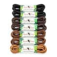 thumbnail image 3 of Toucan Laces Dress Shoe Laces | 7 Pairs of Shoelaces | Oxford Shoe Strings Black, Brown, Dark Brown, & Tan Adult Men & Women Wax Shoelace, 3 of 8