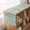 thumbnail image 6 of Table Runners 72 Inches Long Dress Scarves, Easter Eggs Farmhouse Kitchen Table Runner, Coffee Tablerunners, Spring Watercolor Bunny Flower Green 16x72 Inch, 6 of 9