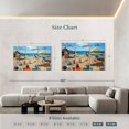 thumbnail image 4 of Elephant Stock Dog Beach Wall Art - Horizontal Multi Panel Canvas - Living Room Wall Decor - Humor Multi Panel - Blue And Beige Decor By Lucia Heffernan - 65" x 42", 4 of 8