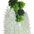 thumbnail image 2 of PAMINGONO 24Pcs Faux Wisteria for Garden and Festival Decor in White, 2 of 8