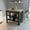 Black Light Oak Multicolor, variant on Stationary Kitchen Island with Spacious Shelves | Gives Space for Kitchen Meal Preparation