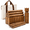 Yellow Brown-Standard, variant on Rubber Wood Kubb Yard Game Set with Carry Bag, Yellow Brown-Standard