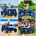 thumbnail image 3 of AOILE 24V 2-Seater Ride-On Dump Truck – Remote Controlled Electric Construction Vehicle with Dump Bed, Shovel, 2WD/4WD, Bluetooth & LED Lights, 3 of 6