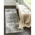 thumbnail image 1 of Unique Loom 3138678 2 x 13 ft. Grand Sofia Runner Rug, Gray, 1 of 5