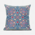 thumbnail image 3 of Amrita Sen Designs  20 x 20 in. Paisley Leaf Geo Duo Broadcloth Indoor & Outdoor Zippered Pillow - Multi Color, 3 of 5
