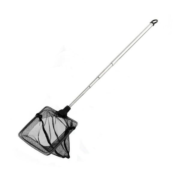 Unique Bargains Aquarium Tank Rectangle 4 Sections Telescoping Handle Shrimp Landing Net