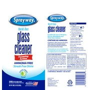 (2 pack) Sprayway Glass Cleaner, 19 fl oz, Ammonia-Free, Streak-Free Foaming Action, Twist & Lock Cap