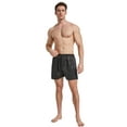 thumbnail image 2 of TONY AND CANDICE Men's Satin Boxer Briefs Pack, Silk Feeling Sleep Shorts Adult Underwear (M, Multi1-4 Pack ), 2 of 5
