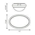 thumbnail image 2 of Class Oval 280 1 Light Wall/Ceiling Light Finish: White, 2 of 2