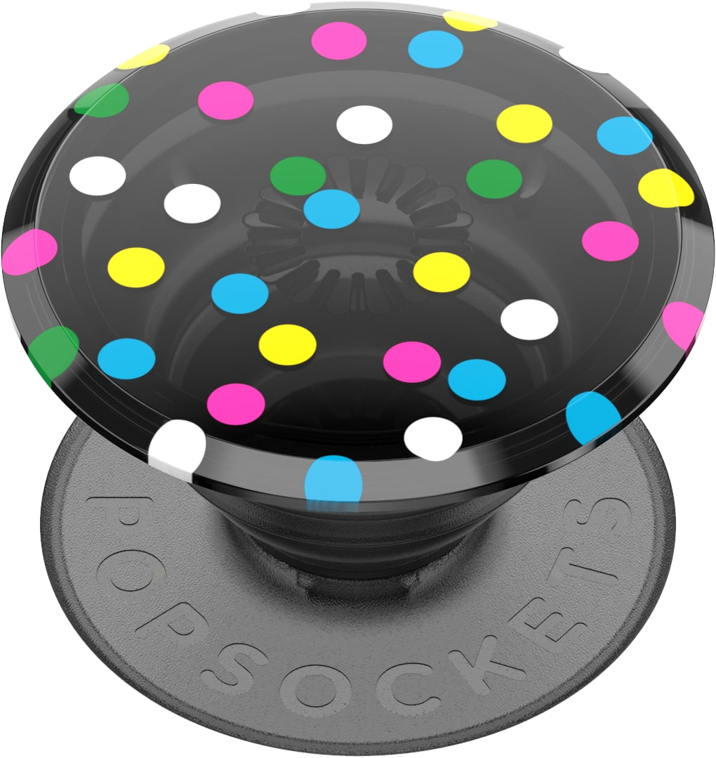 Popsockets Grip with Swappable Top for Cell Phones, PopGrip Disco Dots