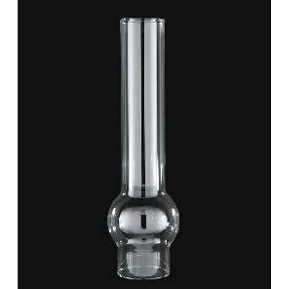 B&P Lamp® 2 Inch by 10 Inch Matador #15 Style  Clear Glass Lamp Chimney for Vintage and Antique Style Globes