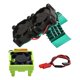 thumbnail image 1 of Ventilador de refrigeración para coche RC 3340, doble ventilador, reparación de componentes para coche RC, fácil de instalar, 540, disipador de , Verde, 1 of 8