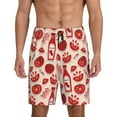 thumbnail image 3 of Lsque Tomatoes Mens Sleep Pajama Shorts,Short Pajama Pants, Cotton Ultra-Soft Knit-4X-Large, 3 of 9