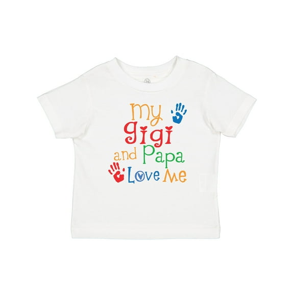 Inktastic Gigi and Papa Love Me Grandkids Boys or Girls Baby T-Shirt