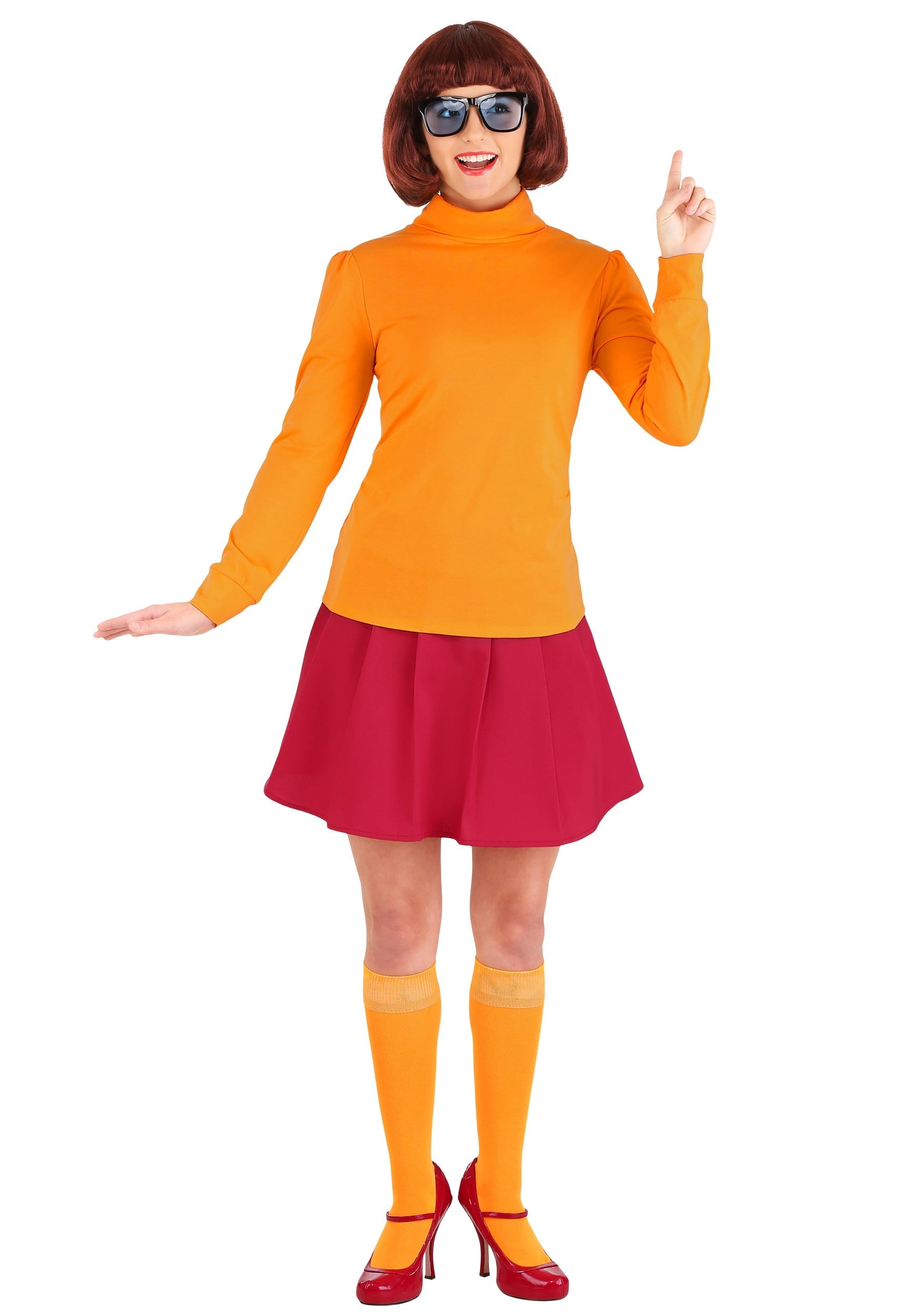 Women's Classic Scooby Doo Velma Costume - Walmart.com - Walmart.com