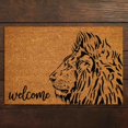 thumbnail image 4 of 16x24 Inch All-Season Waterproof Front Door Mat Coir Doormats Door Mats Outdoor Entrance Funny Spring Rugs for Home Non-Slip Durable Outdoor and Indoor Welcome Mats for Entryway, Porch, Lion Carpet, 4 of 9