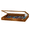 Black Felt, variant on Trade Show Display Case Portable (Walnut) - Acrylic Sides