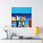Beach Shops Dreaming - Canvas