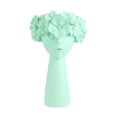 thumbnail image 2 of fuyuli Wreath Girl Vase,Girl Storage Box Doll Planter, Vase Flower Wreath Decor Home Decor(11.2 x 7.2 x 3.2 inch Green), 2 of 4