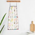 thumbnail image 5 of Naloa 1Pack Adjustable Bib Apron Waterdrop Resistant Cooking Kitchen Aprons for Women Men Chef, Summer Rabbit Print, 5 of 5