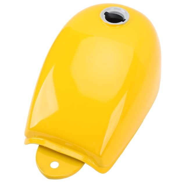 TANQUE DE GAS DE MOTOCÍTERA, TANQUE DE GASOLINA DE MOTOCLETA A PRUEBA DE FUGAS CON ESTILO AMARILLO ELEGANTE