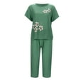 Bjutir Womens Outfit Set Summer Suit Pajamas Home Clothes Short Sleeved
