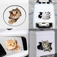 thumbnail image 2 of Calcomanía de gato 3D, calcomanía decorativa de gato lindo, pegatina de gato, pegatina con tema de animal, decoración del coche, pegatina personalizada para ventana, parachoques, grieta para coche Rojo Verde, 2 of 5