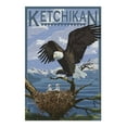 thumbnail image 2 of Ketchikan, Alaska, Bald Eagle and Chicks (19x27 inches, Premium 500 Piece Jigsaw Puzzle for Adults and Family, Made in USA), 2 of 4