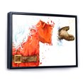 thumbnail image 2 of Designart Christmas Holiday Fancy Santa Claus V Traditional Floating Frame Wall Art, 2 of 4