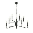 thumbnail image 2 of Millennium Lighting 98009-BN Senoia 9 Light 33" Wide Pillar Candle Style Chandelier -, 2 of 5
