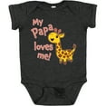 thumbnail image 3 of Inktastic My Papa Loves me- cute giraffe Boys or Girls Baby Bodysuit, 3 of 5