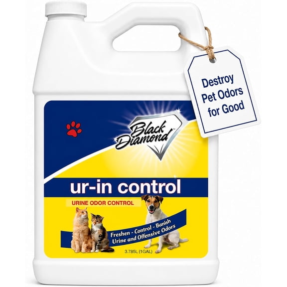 Black Diamond Stoneworks Urine Odor Eliminator – Enzyme Cleaner for Pet Urine, Carpet, Mattress, Furniture & Floors – Removes Dog & Cat Odors at the Source (1-Gallon)