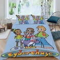thumbnail image 2 of Ciberperseguimiento Conjunto de sábanas temático, trío de piezas, cómodo y amigable con la piel, diseño único, regalo de decoración para el hogar para familiares, amigos y fans,140cm *210cm, 2 of 6