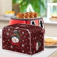 thumbnail image 4 of ZUXONGSY Christmas Snowman Stripes Toast Cover 2 Slice Toaster Bread Maker Cover Wide Slot Quilted Two Slice Toaster Appliance Dust-Proof Cover Anti-Sputtering Xmas Decor, 4 of 7