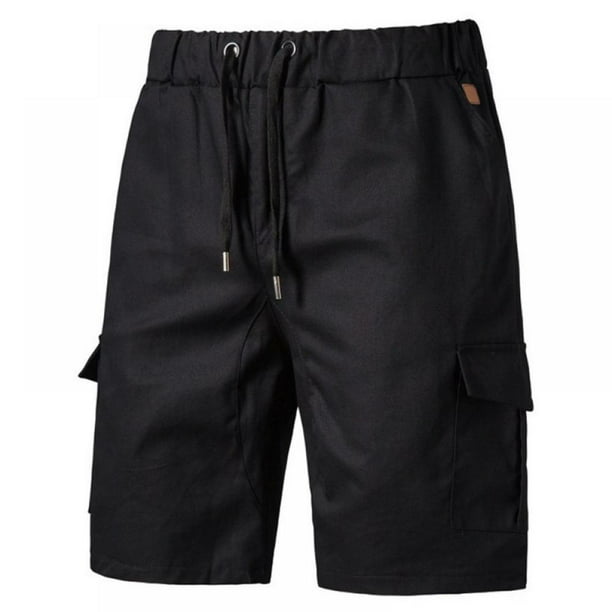 Men's Cargo Shorts, Elastic Waist Relaxed Fit Big Pockets Classic
