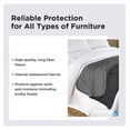 thumbnail image 3 of Silky Waterproof Throw for Protecting Furniture Bed Couch from Stains Caused by Dogs, Cats, . Soft, Washable, Reversible. (Size Large 70x90 inches, Color Black/Charcoal), 3 of 6