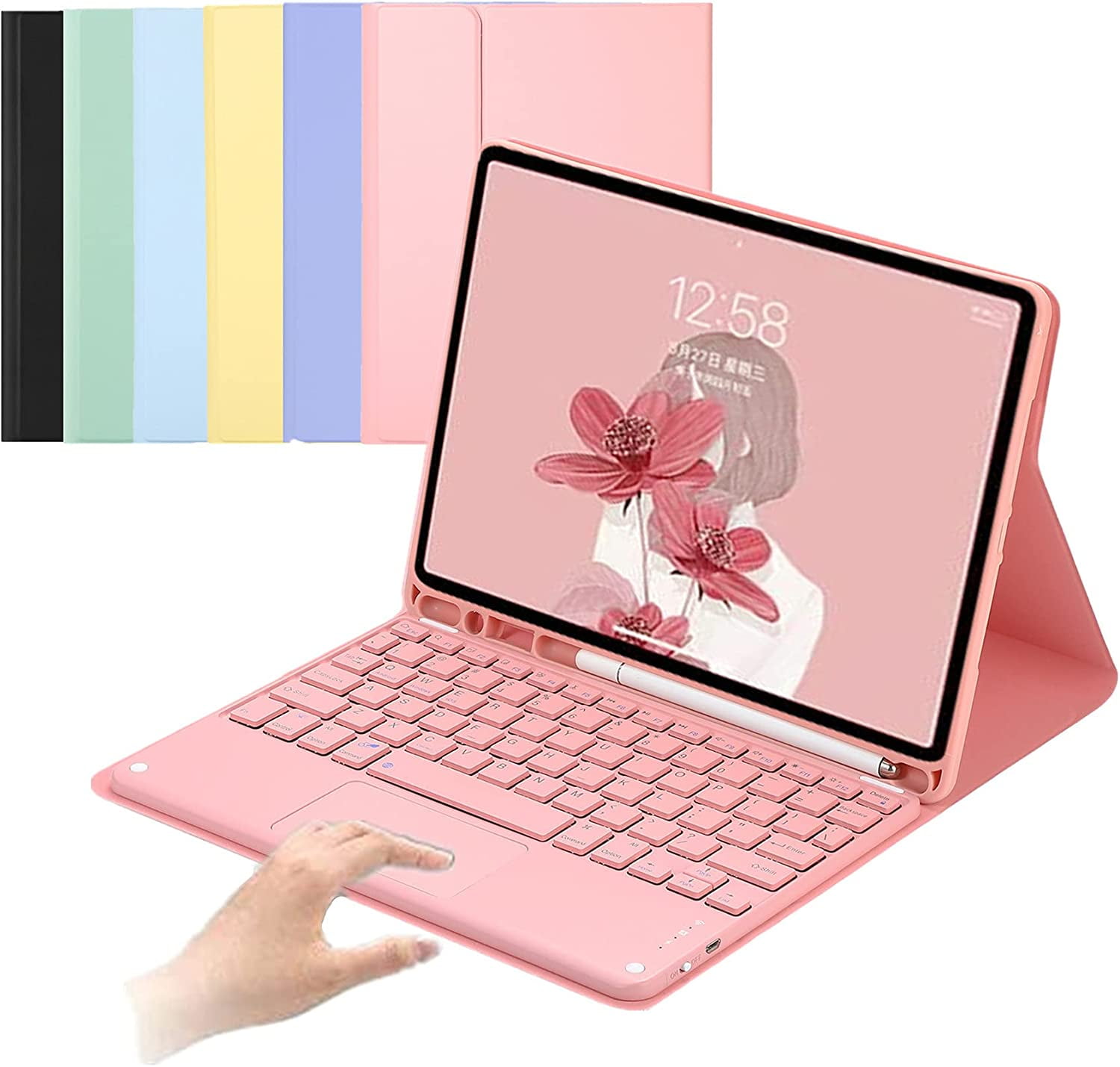 iPad 10th Generation 2022 Keyboard case with trackpad Cute Color