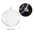 thumbnail image 3 of 2 3/4-inch(70mm) Clear Plastic Ornaments Ball, 3 of 6