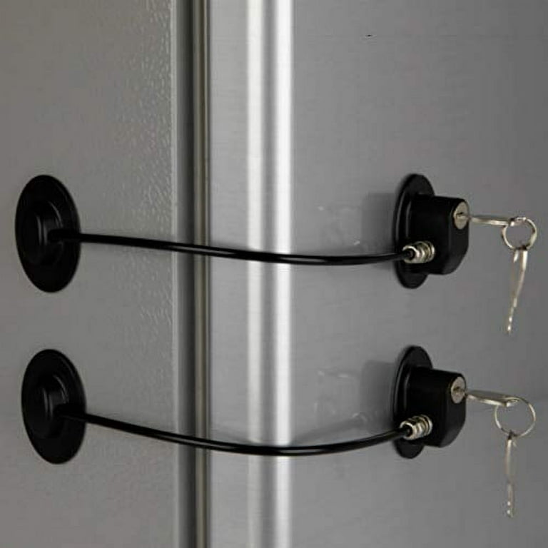 Fridge Locks For Kids, 2 Pack Mini Fridge Locks For Adults Refrigerator  Adhesive Lock Freezer Door Lock Child Safe Keyless Digital Refrigerator