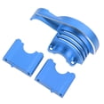 thumbnail image 2 of Cubierta protectora de engranaje principal de aluminio, cubierta de engranaje principal de metal de repuesto para coche TRAXXAS SLEDG de 4 ruedas motrices 1/8 RC, color azul, 2 of 14